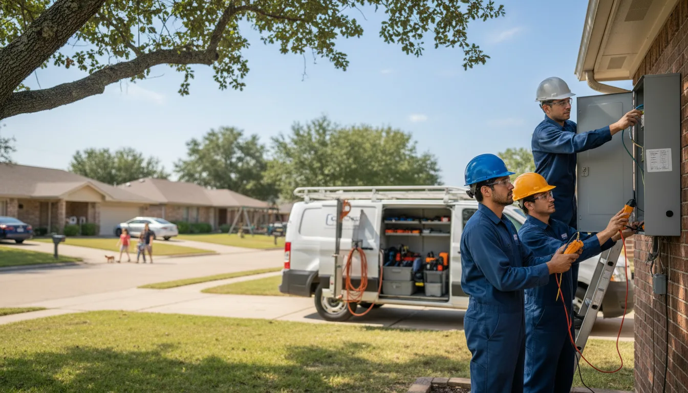 Certified electrician providing emergency electrical services in Romance, AR